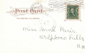 Vintage Postcard 1905 Post Office Building Worcester Massachusetts MA Structure