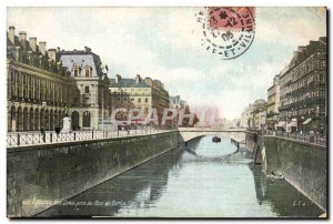 Old Postcard Rennes Quays Caught the Berlin Bridge