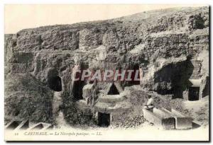 Tunisia Carthage Old Postcard The Punic necropolis