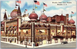 World's Only Corn Palace Mitchell South Dakota SD Decorated Annually Postcard