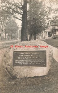 MI, Jackson, Michigan, RPPC, Republican Party Marker, 1910 PM, HTW Photo