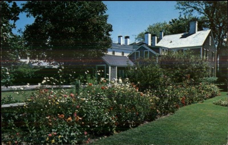 Edgartown Martha's Vineyard MA Summer Garden Postcard