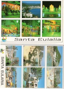 Santa Eularia Ibiza Day & Night 2x Postcard s