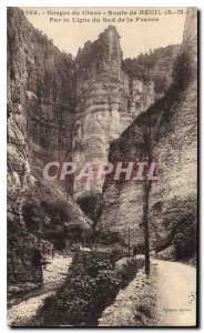 Old Postcard Gorges Cians Routede Beuil AM By Line South of France