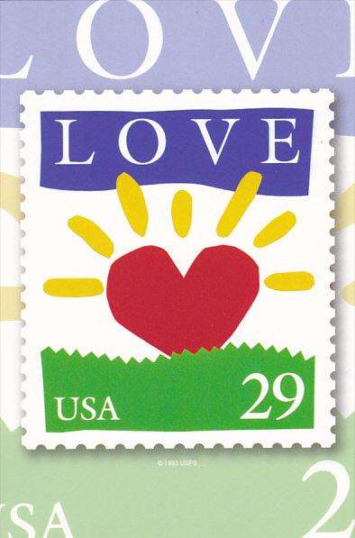 United States 29 Cent Love Stamp 1993