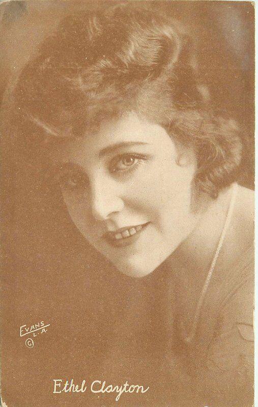 Ethel Clayton 1920s Silent Movie Actress Postcard Evans 556