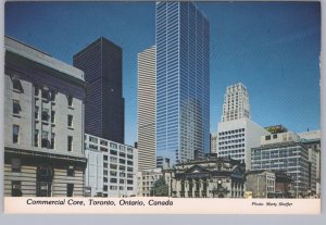 Skyscrapers, Commercial Core, Toronto, Ontario, Chrome Postcard