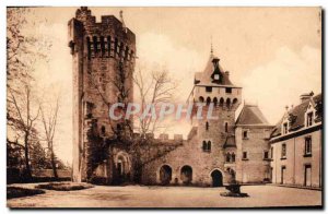 Old Postcard Montceau les Mines Chateau du Plessis Court of Honor