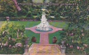 South Carolina Camden Formal Garden On Kam Kamner Private Estate