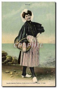 Old Postcard Folklore Sablaise
