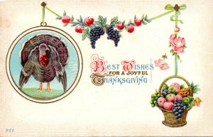 Thanksgiving Greetings With Turkey 1912