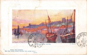 BR81144 the harbour whitby torn ship postcard painting bateaux  uk