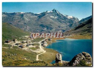 Postcard Modern Tignes (2100 m) Savoie) Haute Tarentaise Station Lake and the...
