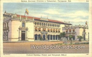 Cartagena Edificio Nacional Federal Bldg Cartagena Columbia Postcard