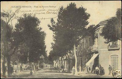spain, ALICANTE BENALUA, Plaza de Navarro Rodrigo 1918