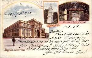Philadelphia PA Multi View PATRIOGRAPHIC Drexel c1900 Vintage Postcard