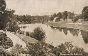 Postcard Torrens Lake Adelaide Australia