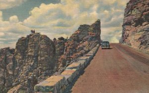 Vintage Postcard Near Top Of Trail Ridge Rocky Mountain National Park Colorado