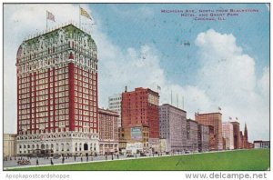 Illinois Chicago Michigan Avenue North From Blackstone Hotel And Grant Park 1911