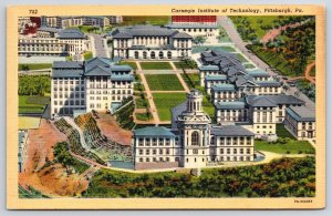 1943 Carnegie Institute Of Technology Pittsburg Pennsylvania PA Posted Postcard