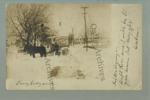 Pleasantville NEW JERSEY RPPC 1908 DELIVERY WAGON Homestead Bread Atlantic City