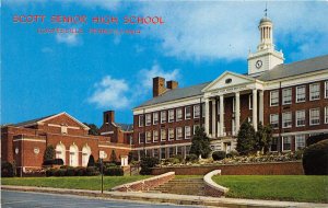 Coatesville Pennsylvania 1960s Postcard S. Horace Scott Senior High School