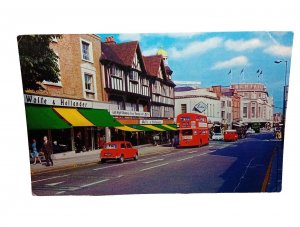 Wolfe & Hollander Clarence Street Kingston Upon Thames Vtg Postcard 1960s Stamp