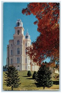 c1960 Mormon Temple Church Jesus Christ Latter Days Saints Manti Utah Postcard