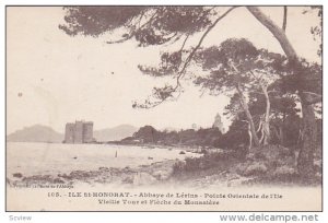 Abbaye De Lerins, Pointe Orientale De I'Ile, Vieille Tour Et Fleche Du Monast...