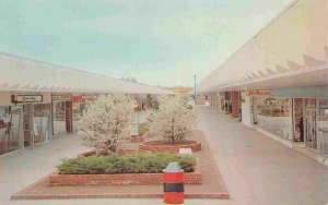 Post Center Mall Shopping Center Interior Milford Connecticut postcard