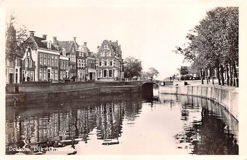 Dijk Grootdiep Dokkum Holland Unused 