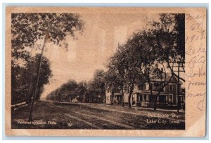 1908 Residence Exterior Building St. Lake City Iowa IA Vintage Antique Postcard