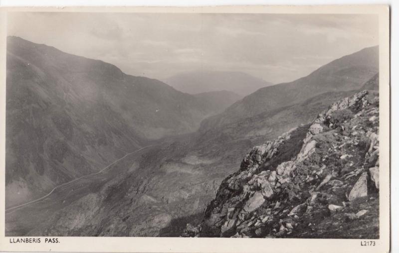 Caernarvonshire; Llanberis Pass RP PPC By Photochrom, Unused, c 1950's