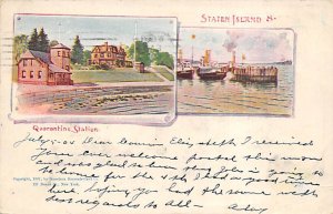 Staten Island New York, USA Patriographic 1904 paper wear on back