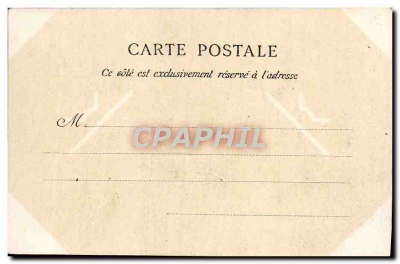 Old Postcard Cherbourg Small Portal & # 39eglise of Trinite