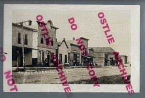 Morrison IOWA RPPC c1910 MAIN STREET nr Reinbeck Grundy Center Cedar Falls IA