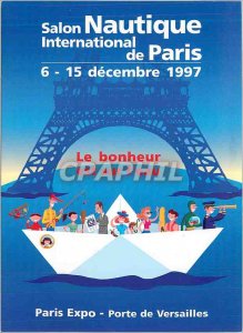 Postcard Modern Salon Nautique International de Paris 6 December 15, 1997 Eif...