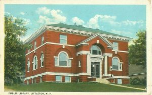 Littleton, NH Public Library 1932 Postcard