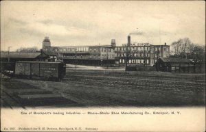 BROCKPORT NEW YORK NY Moore-Shafer Shoe Mfg Co FACTORY Antique Postcard