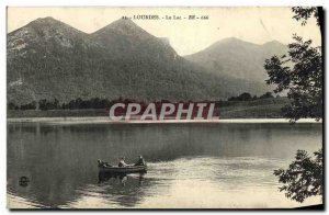 Old Postcard Lourdes Lake