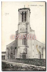 Old Postcard Chaille the church