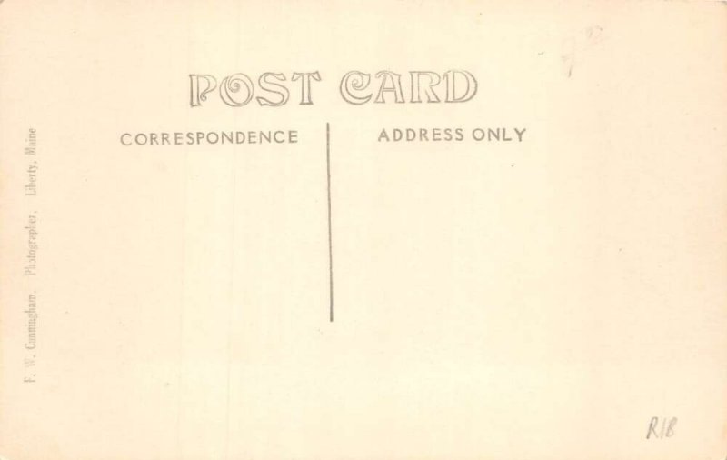 Palermo Maine Branch Mills Street Scene Real Photo Postcard AA84493