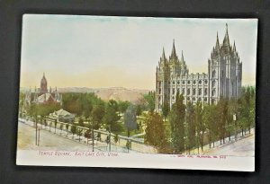 Mint Vintage 1909 Salt Lake City Utah Temple Square Postcard