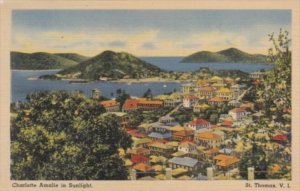 St Thomas View Of Charlotte Amalie 1948