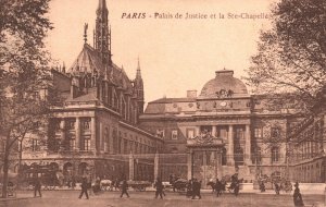 Vintage Postcard 1910's Palais de Justice et la Ste-Chapelleas Paris France FR
