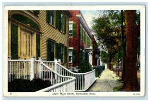 1951 Diamond Jubilee Stamp Upper Main Street Nantucket Massachusetts MA Postcard