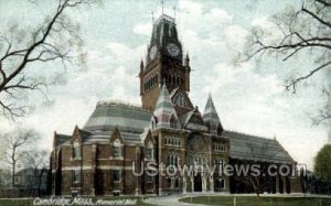 Memorial Hall - Cambridge, Massachusetts MA  