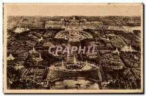 Old Postcard Versailles Palace and park seen theft & # 39oiseau