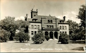 RPPC  Court House Warren MN Minnesota Unused UNP Postcard