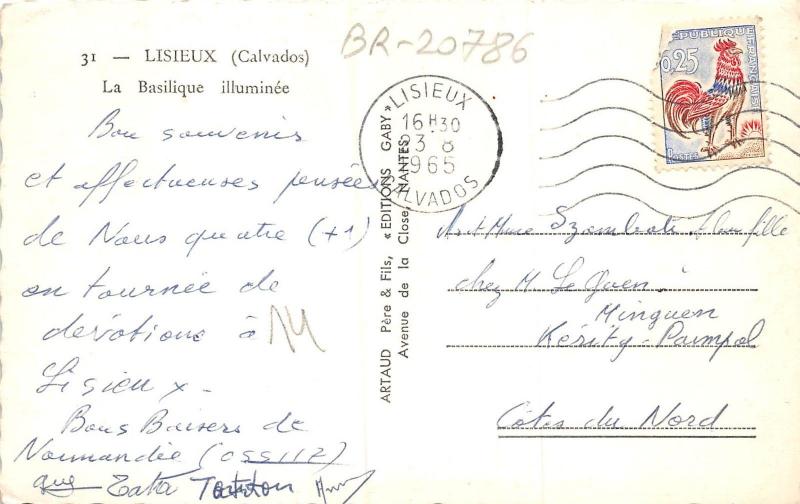 BR20786 Lisieux la basilique illuminee France